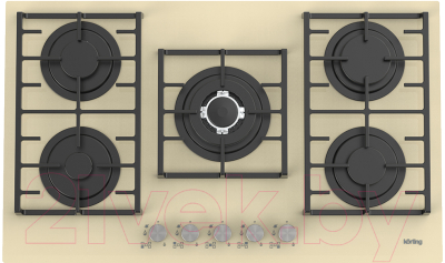 Газовая варочная панель Korting HGG 9835 CTB Газовая варочная панель Korting HGG 9835 CTB