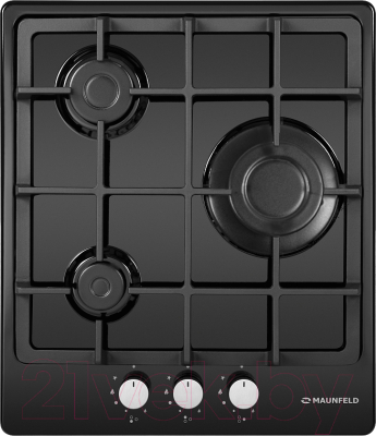 Газовая варочная панель Maunfeld EGHE.43.3STS-EB Газовая варочная панель Maunfeld EGHE.43.3STS-EB