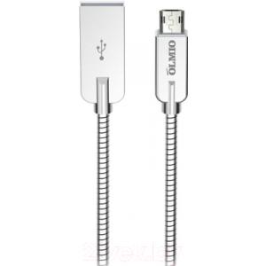 Кабель Olmio Steely USB 2.0 - microUSB 2.1A / 038650