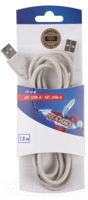 Кабель/переходник Rexant Штекер USB-А - штекер USB-A / 06-3152 Кабель/переходник Rexant Штекер USB-А - штекер USB-A / 06-3152