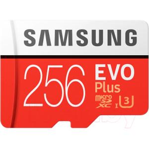 Карта памяти Samsung EVO Plus MicroSDXC 256GB + адаптер (MB-MC256HA)