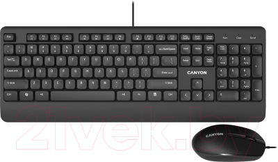 Клавиатура+мышь Canyon CNE-CSET4-RU Клавиатура+мышь Canyon CNE-CSET4-RU
