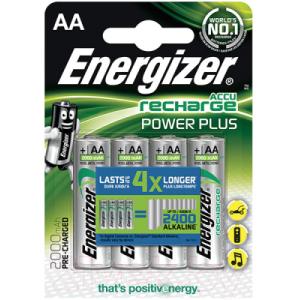 Комплект аккумуляторов Energizer Power Plus NH15 2000mAh / E300626701