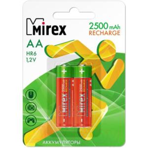 Комплект аккумуляторов Mirex HR6 2500mAh / HR6-25-E2
