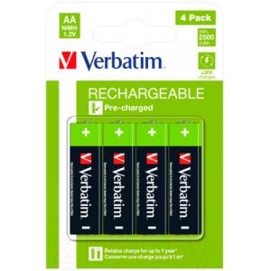 Комплект аккумуляторов Verbatim АА 2500mAh NiMh / 49517