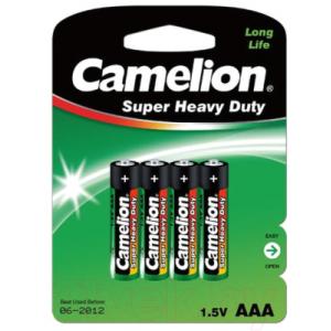 Комплект батареек Camelion R 03 BL-4 / R03P-BP4G