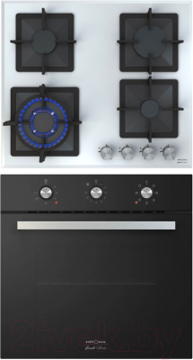 Комплект встраиваемой техники Krona Sorrento 60 BL + Calore 60 WH Комплект встраиваемой техники Krona Sorrento 60 BL + Calore 60 WH