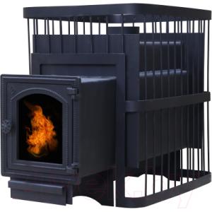 Печь-каменка КомфортПром Сталь со стеклом 10013012