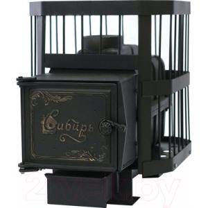 Печь-каменка Сибирь Сетка 15 с выносным топочным каналом