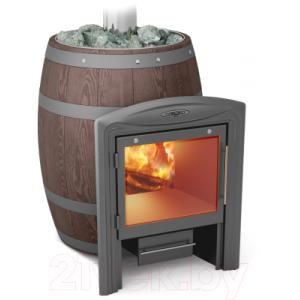 Печь-каменка ТМФ Вариата Inox Витра Баррель