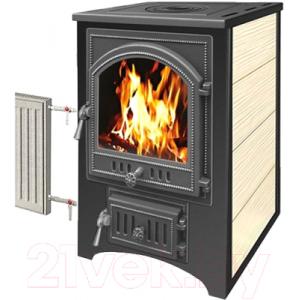 Печь-камин Везувий ПК-01 (205) с плитой и теплообменником
