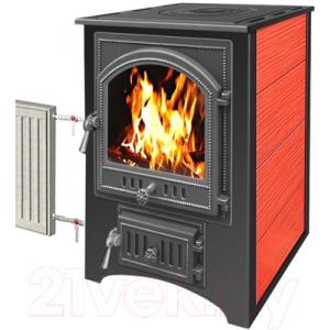 Печь-камин Везувий ПК-01 (205) с плитой и теплообменником