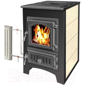 Печь-камин Везувий ПК-01 (270) с плитой и теплообменником