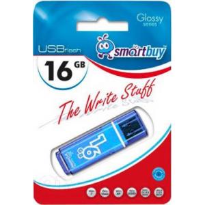 Usb flash накопитель SmartBuy Glossy Blue 16GB (SB16GBGS-B)
