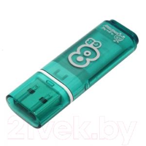 Usb flash накопитель SmartBuy Glossy Green 8GB (SB8GBGS-G)