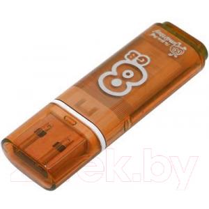 Usb flash накопитель SmartBuy Glossy Series Orange 8GB (SB8GBGS-Or)