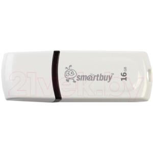 Usb flash накопитель SmartBuy Paean White 16Gb (SB16GBPN-W)