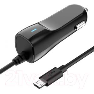 Зарядное устройство автомобильное Olmio microUSB 2.1A / 038760