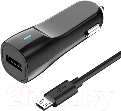 Зарядное устройство автомобильное Olmio USB 1.2A + microUSB кабель / 038637 Зарядное устройство автомобильное Olmio USB 1.2A + microUSB кабель / 038637
