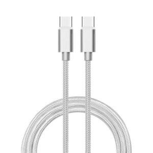 Кабель ATOM USB Type-C 3.1 - USB Type-C 3.1 1м (серебристый)