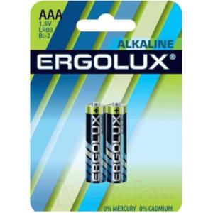 Батарейка Ergolux LR03 Alkaline BL-2