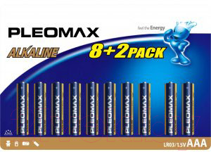 Батарейка Pleomax LR03 BL-8+2
