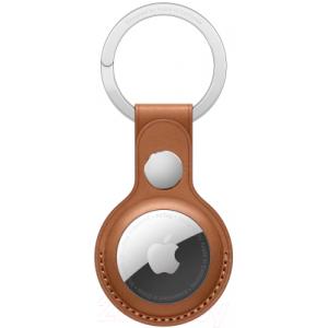 Чехол для беспроводной метки-трекера Apple AirTag Leather Key Ring Saddle Brown / MX4M2