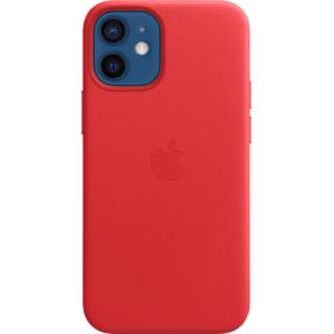 Чехол-накладка Apple Leather Case With MagSafe для iPhone 12 Mini Product Red / MHK73