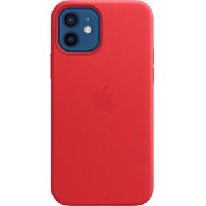 Чехол-накладка Apple Leather Case w/MagSafe для iPhone 12/12Pro (PRODUCT)RED / MHKD3