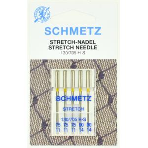 Иглы для швейной машины Schmetz 130/705Н стрейч №75-90