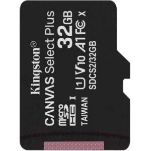 Карта памяти Kingston Canvas Select Plus 100R microSDHC (Class10) UHS-I U1 V10 A1 32GB