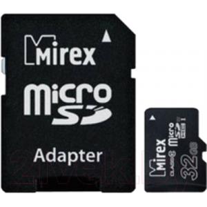 Карта памяти Mirex microSDHC 32GB class 10 (13613-ADSUHS32)