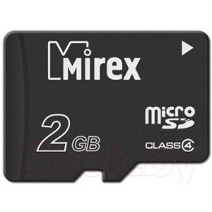 Карта памяти Mirex microSDHC (Class 4) 2GB (13612-MCROSD02)
