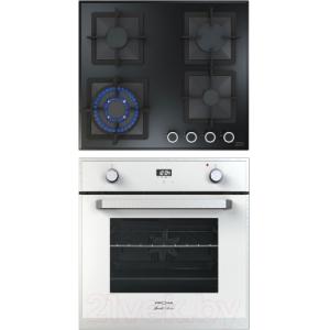 Комплект встраиваемой техники Krona Adriano 60 WH + Calore 60 BL