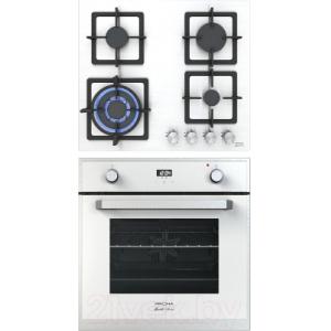 Комплект встраиваемой техники Krona Adriano 60 WH + Calore 60 IX