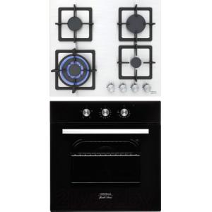Комплект встраиваемой техники Krona Essenza 60 BL + Calore 60 IX