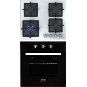 Комплект встраиваемой техники Krona Essenza 60 BL + Calore 60 WH