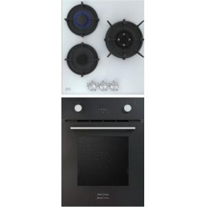 Комплект встраиваемой техники Krona Sonata 45 BL + Fiero 45 WH