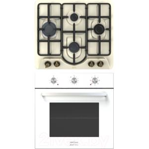 Комплект встраиваемой техники Krona Sorrento 60 WH + Partita 60 IV