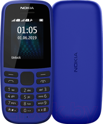 Мобильный телефон Nokia 105 Dual 2019 / TA-1174 купить в Минске, Гомеле, Витебске, Могилеве, Бресте, Гродно. Рассрочка и кредит. Бесплатная доставка.