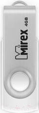 Usb flash накопитель Mirex Swivel White 4GB / 13600-FMUSWT04