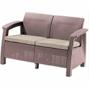 Диван садовый Keter Corfu II Love Seat (капучино)