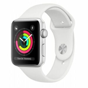 Смарт-часы APPLE Watch Series 3 Silver Aluminium Case with White Sport Band 38mm (MTEY2GK/A)